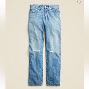 J.Crew Slouchy Distressed Jean | Size 27 | 100% Cotton | Sold Out Style | NWT
